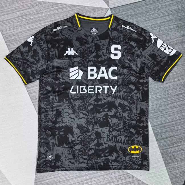 25-26 Deportivo Saprissa Black Fans Soccer Jersey(蝙蝠侠)