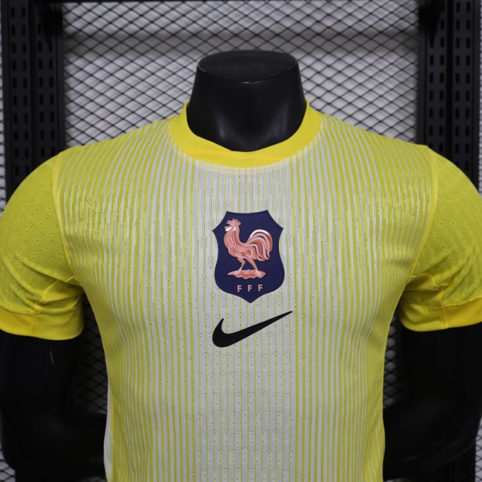 25-26 France Yellow Special Edition Player Version Soccer Jersey