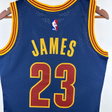 2015-2016 Cleveland Cavaliers JAMES #23 Royal blue Retro Top Quality Hot Pressing NBA Jersey