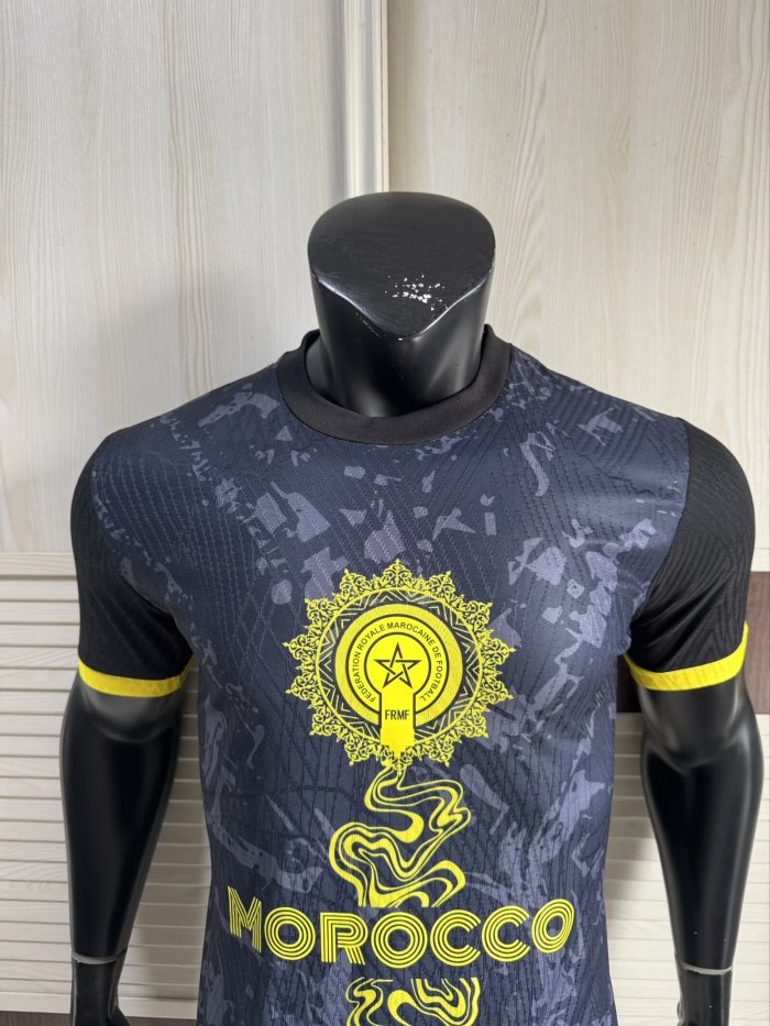 25-26 Morocco Black Special Edition Player Version Soccer Jersey