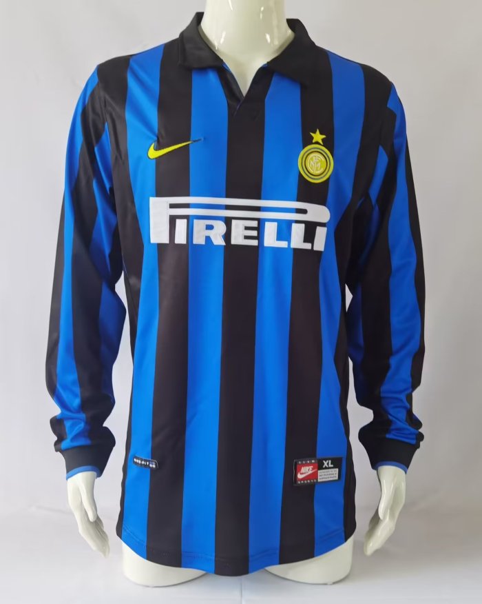 1998-1999 INT Home Long sleeves Retro Soccer Jersey
