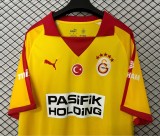 25-26 Galatasaray Yellow Long Sleeve Fans Soccer Jersey (长袖)