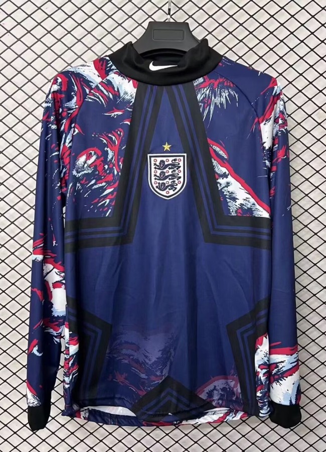 25-26 England GoalKeeper Long Sleeve Fans Soccer Jersey