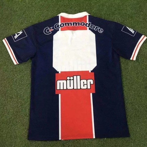 1991-1992 PSG Paris Home Retro Soccer Jersey