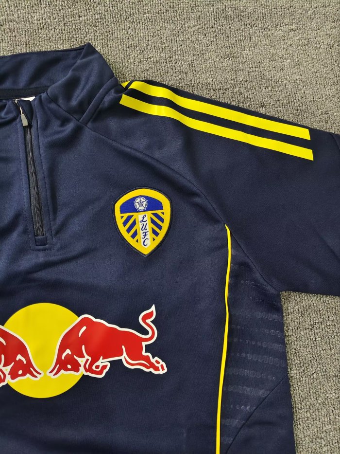 25-26 Leeds United High Quality Half Pull Tracksuit