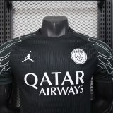 25-26 PSG Black Goalkeeper Player Version Soccer Jersey