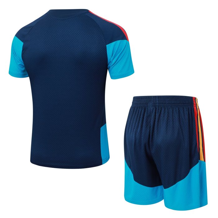 2026 Spain Blue High Quality Player Version Training Short Suit (球员套装)