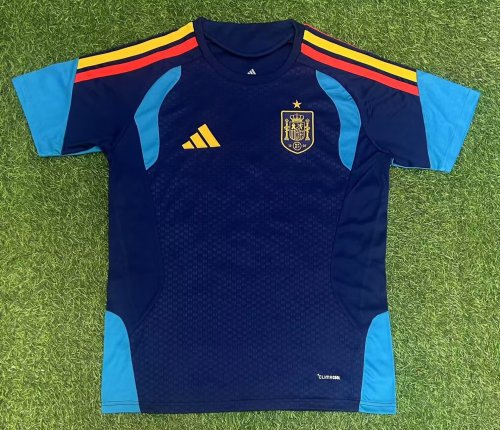 25-26 Spain Blue Fans Training shirts