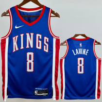 24-25 Kings LAVINE #8 Blue City Edition Top Quality Hot Pressing NBA Jersey 24-25 Kings LAVINE #8 Blue City Edition Top Quality Hot Pressing NBA Jersey