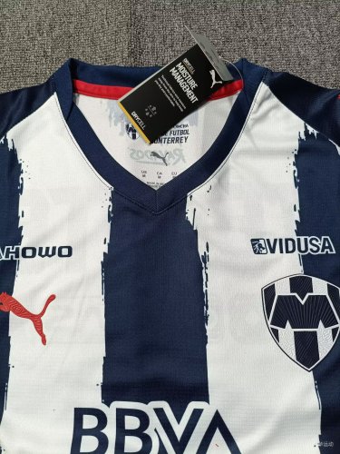 25-26 Monterrey Home Long Sleeve Soccer Jersey (长袖)