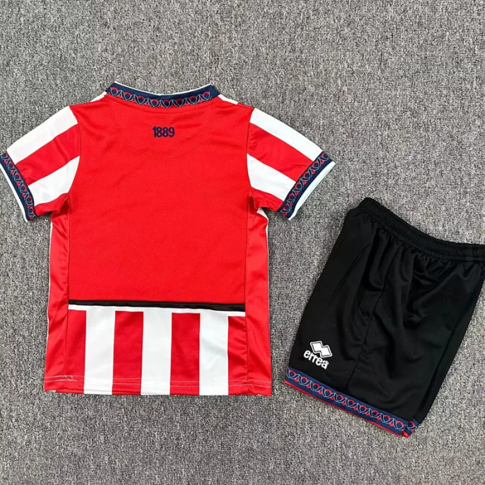 25-26 Sheffield United Home Kids Soccer Jersey 1:1 Thai Quality