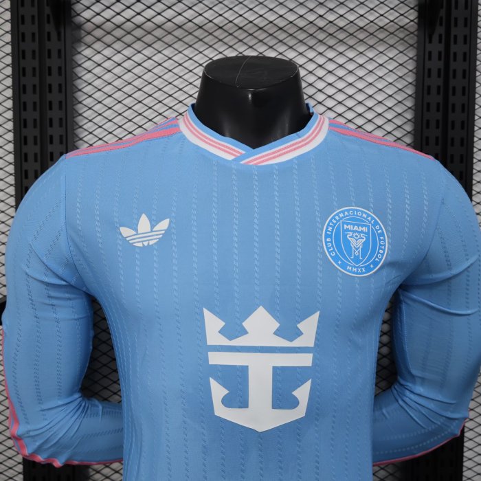 25-26 Inter Miami Third Long Sleeve Player Version Soccer Jersey (长袖球员)