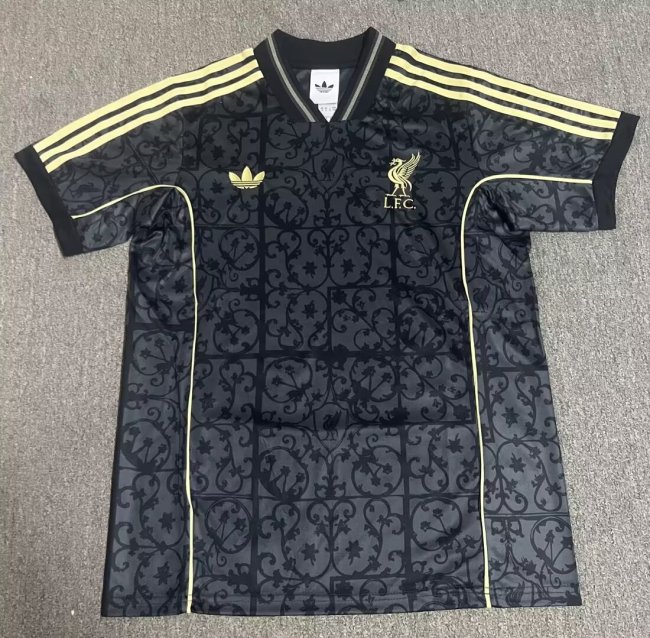 25-26 LIV Black Special Edition Fans Soccer Jersey 1:1 Thai Quality