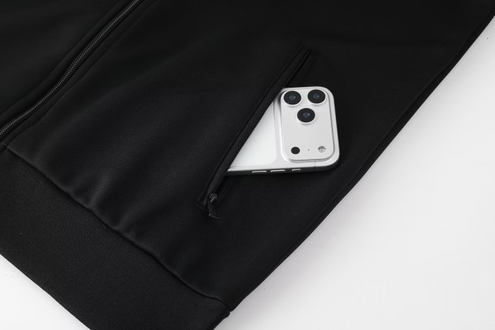 2025 AD Black Jacket Tracksuit 