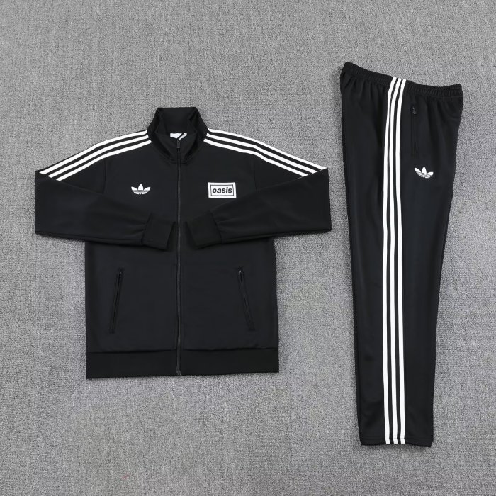 2025 AD Black Jacket Tracksuit 