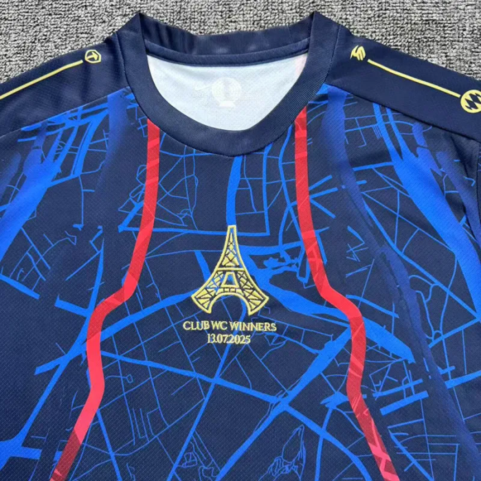 2025 PSG Royal blue Champion Training shirts