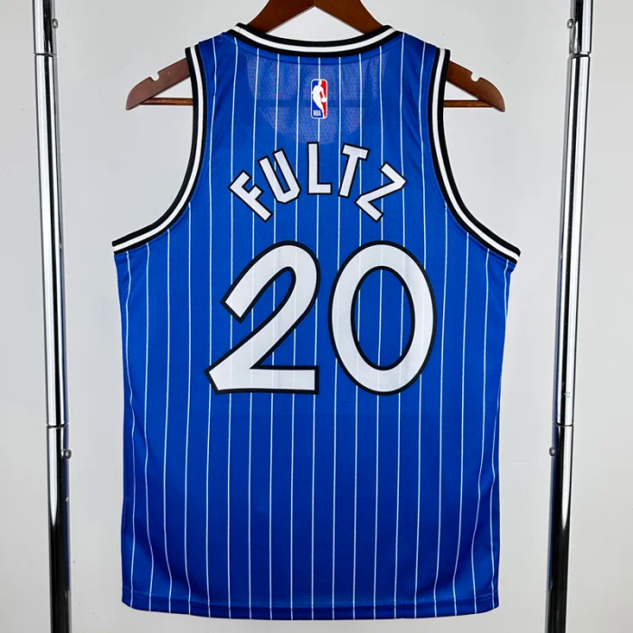 2018-2019 Magic FULTZ #20 Blue Retro Top Quality Hot Pressing NBA Jersey