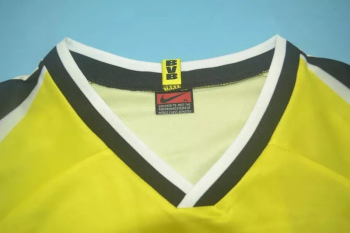 1995-1996 Borussia Dortmund Home Retro Soccer Jers