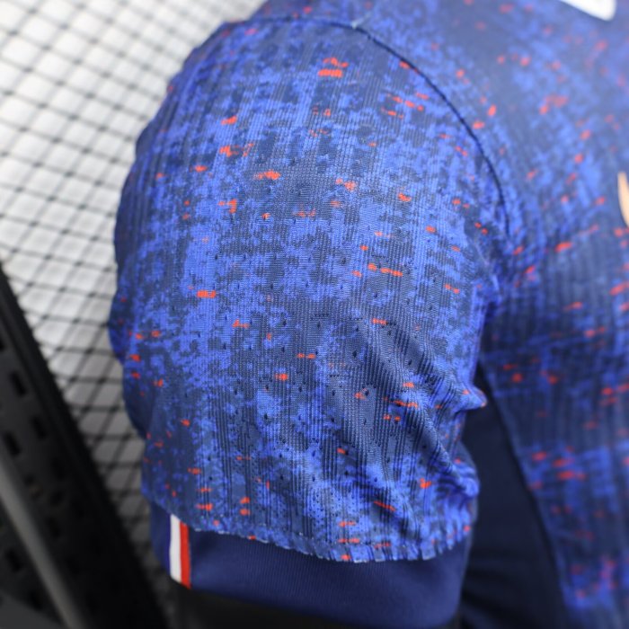 25-26 France Home Player Version Soccer Jersey