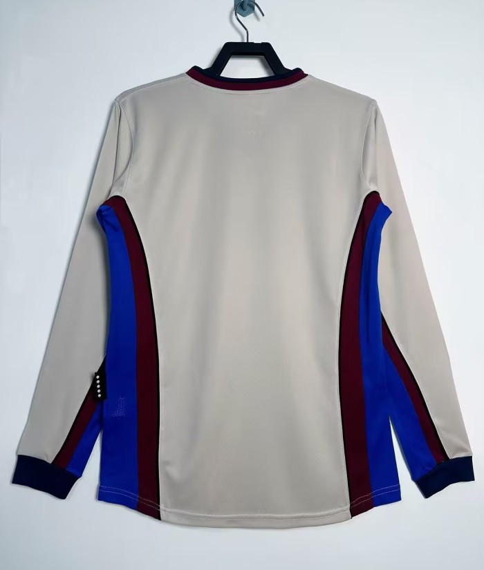 1998-1999 BAR Away Long Sleeve Retro Soccer Jersey