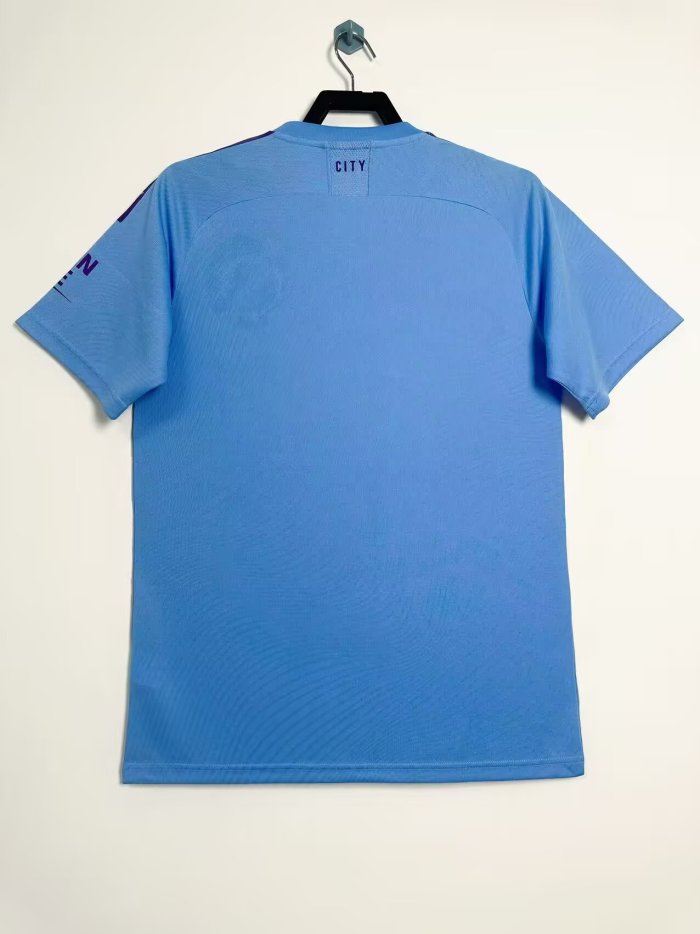 2019-2020 Man City Home Retro Soccer Jersey