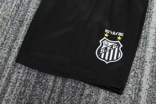 2013 Santos FC Away Long sleeves Kids Retro Soccer Jersey