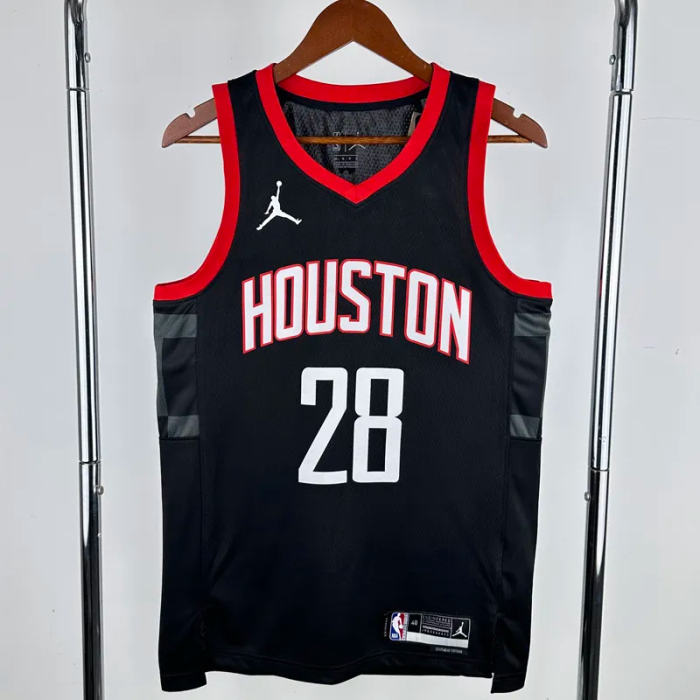 23-24 Rockets SENGUN #28 Black Top Quality Hot Pressing NBA Jersey (Trapeze Edition)