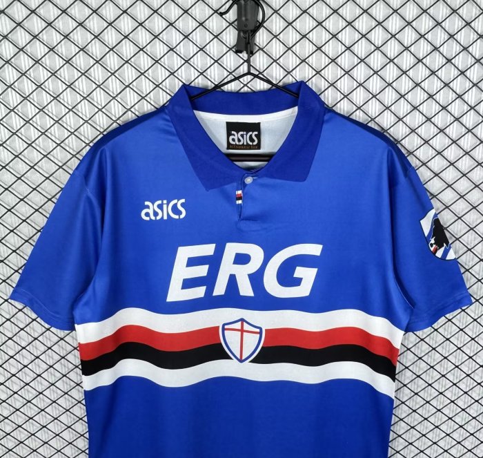 1993-1994 Sampdoria Home Retro Soccer Jersey