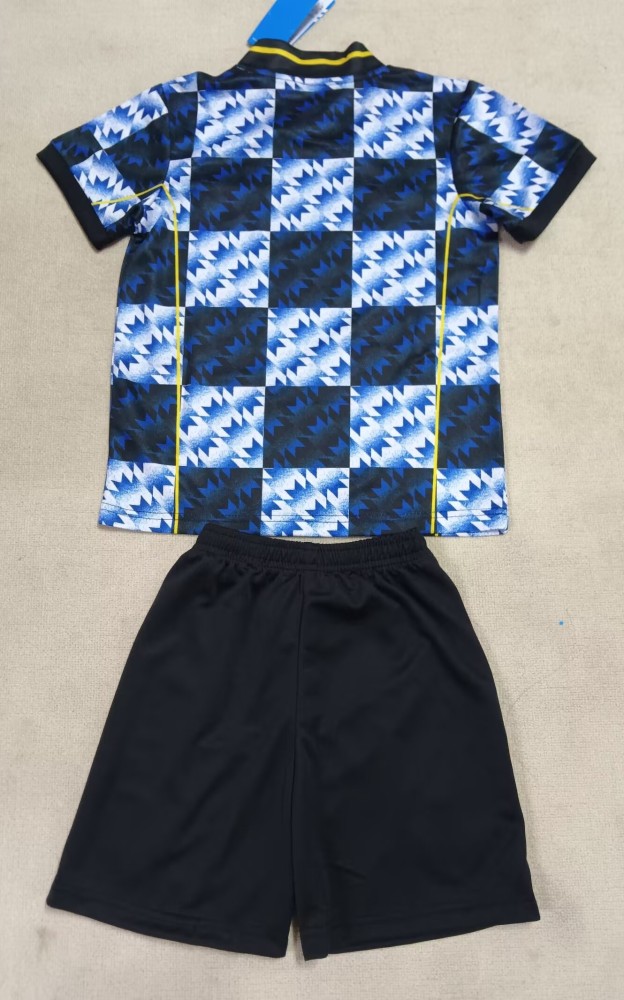 25-26 Man Utd Blue Special Edition Kids Soccer Jersey