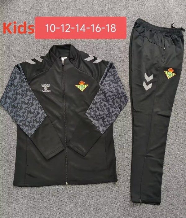 25-26 Real Betis High Quality Kids Jacket Tracksuit