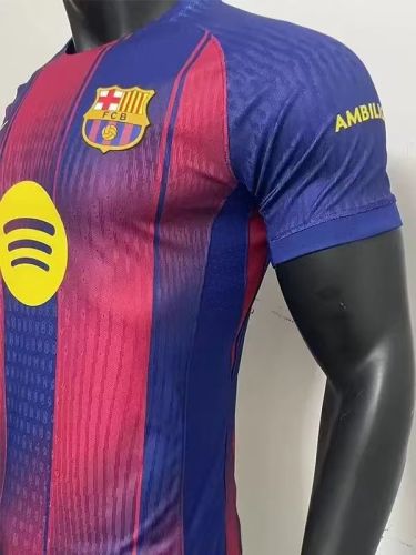 25-26 BAR Home Player Version Soccer Jersey