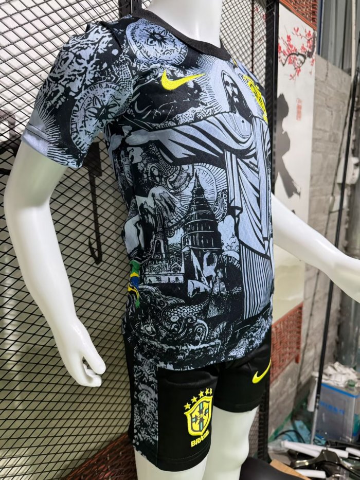 24-25 Brazil Special Edition Kids Soccer Jersey