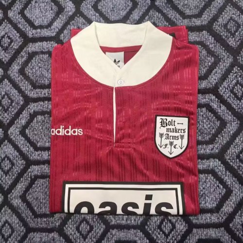 1996 AD Oasis Joint Edition Red Retro Version Polo Short Sleeve