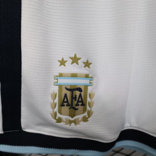 2026 Argentina White Player Version Shorts Pants (球员短裤)