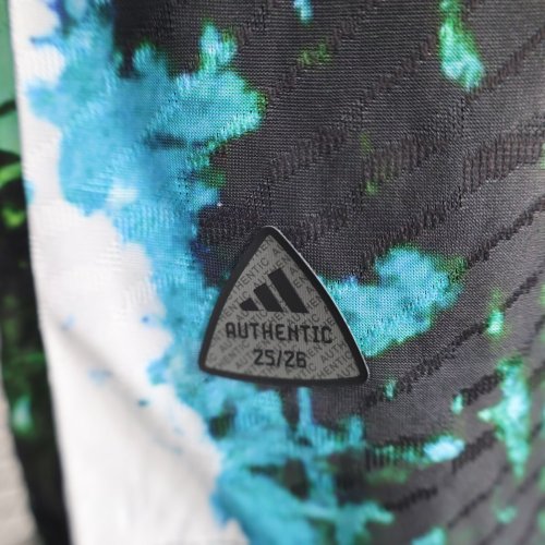 25-26 RMA Black Green Special Edition Player Version Soccer Jersey