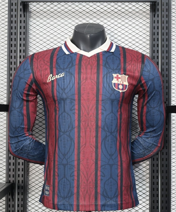 25-26 BAR 125th Commemorative Edition Long Sleeve Player Version Soccer Jersey