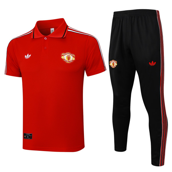25-26 Man Utd High Quality Polo Tracksuit