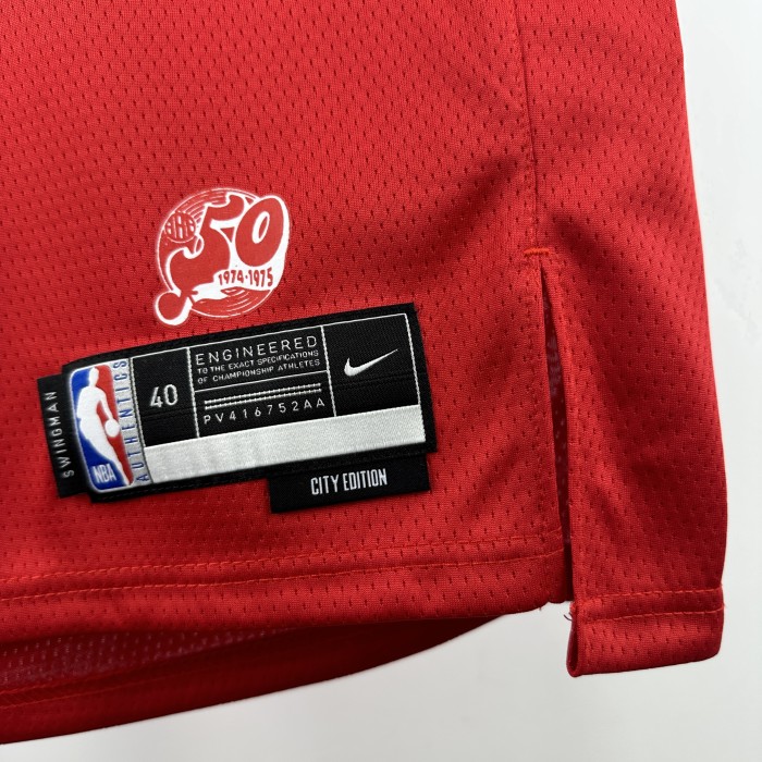 24-25 Grizzlies ROSE #23 Red City Edition Top Quality Hot Pressing NBA Jersey