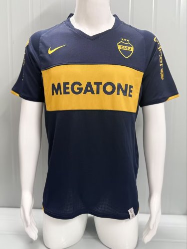 2007-2008 Boca Juniors Home Retro Soccer Jersey