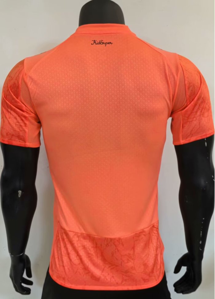 25-26 Man City Orange Goalkeeper Player Version Soccer Jersey