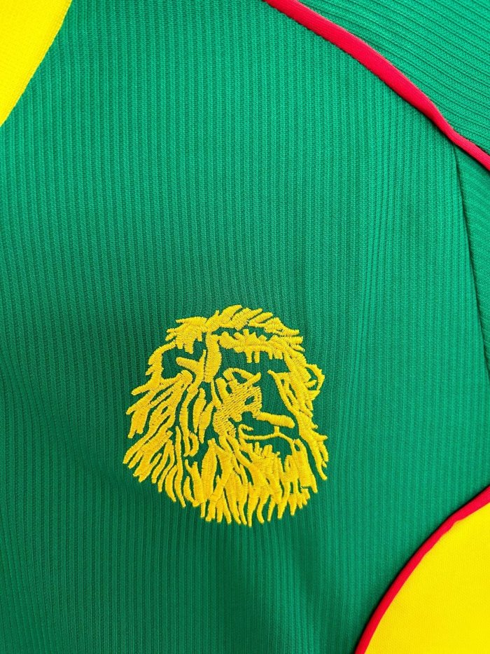 1998 Cameroon Home Retro Soccer Jersey