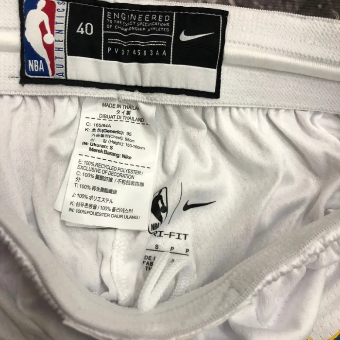 22-23 NETS White City Edition Top Quality NBA Pants