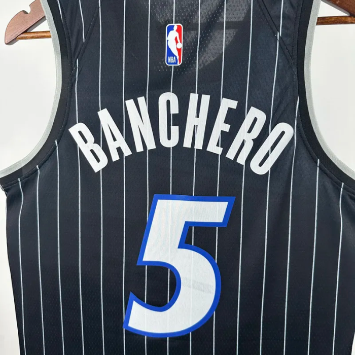 25-26 Magic BANCHERO #5 Black Top Quality Hot Pressing NBA Jersey (Trapeze Edition) 飞人版