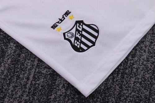 2013 Santos FC Home Long sleeves Kids Retro Soccer Jersey