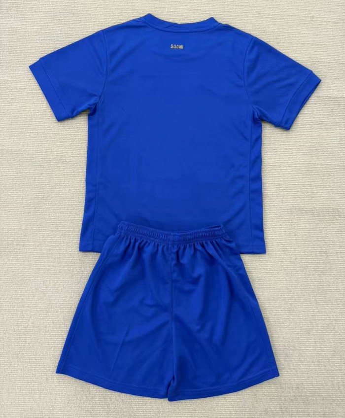 25-26 Finland Away Kids Soccer Jersey