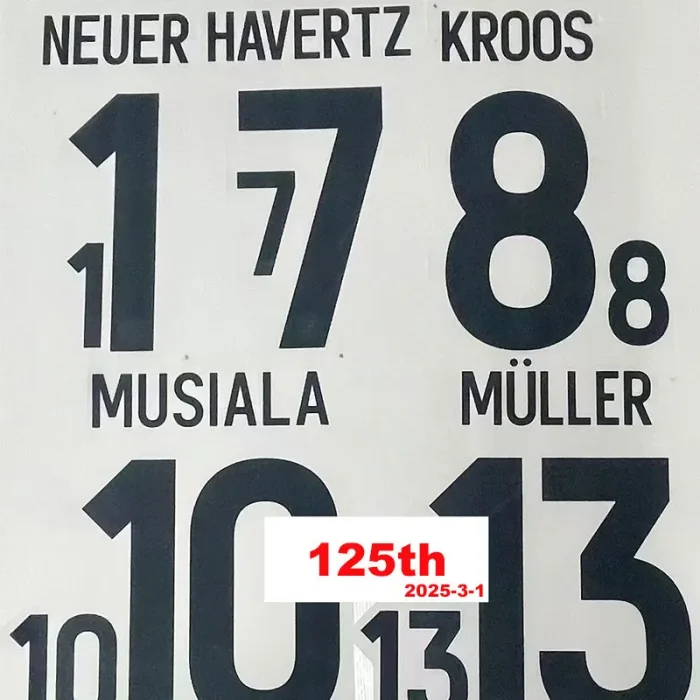 24-25 Germany White 125th Anniversary Kids Soccer Jersey