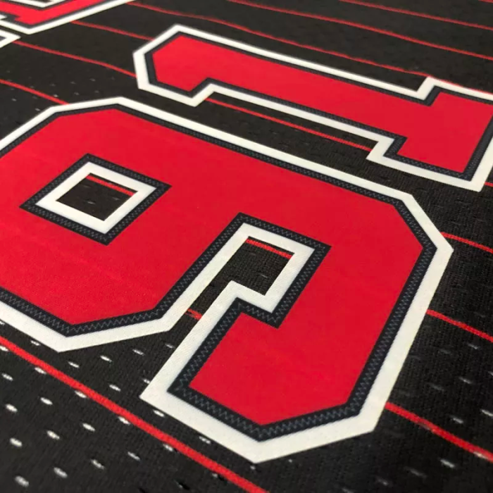 1996 BULLS RODMAN #91 Black Retro Top Quality Hot Pressing NBA Jersey