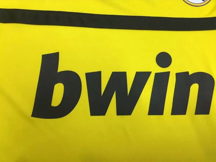 2011-2012 RMA yellow Retro Soccer Jersey
