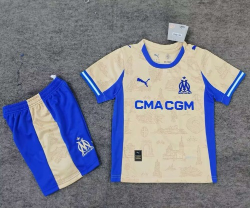 25-26 Marseille Special Edition Kids Soccer Jersey