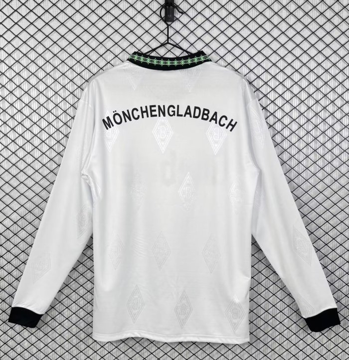 1995-1996 Monchengladbach Home Long Sleeve Retro Soccer Jersey